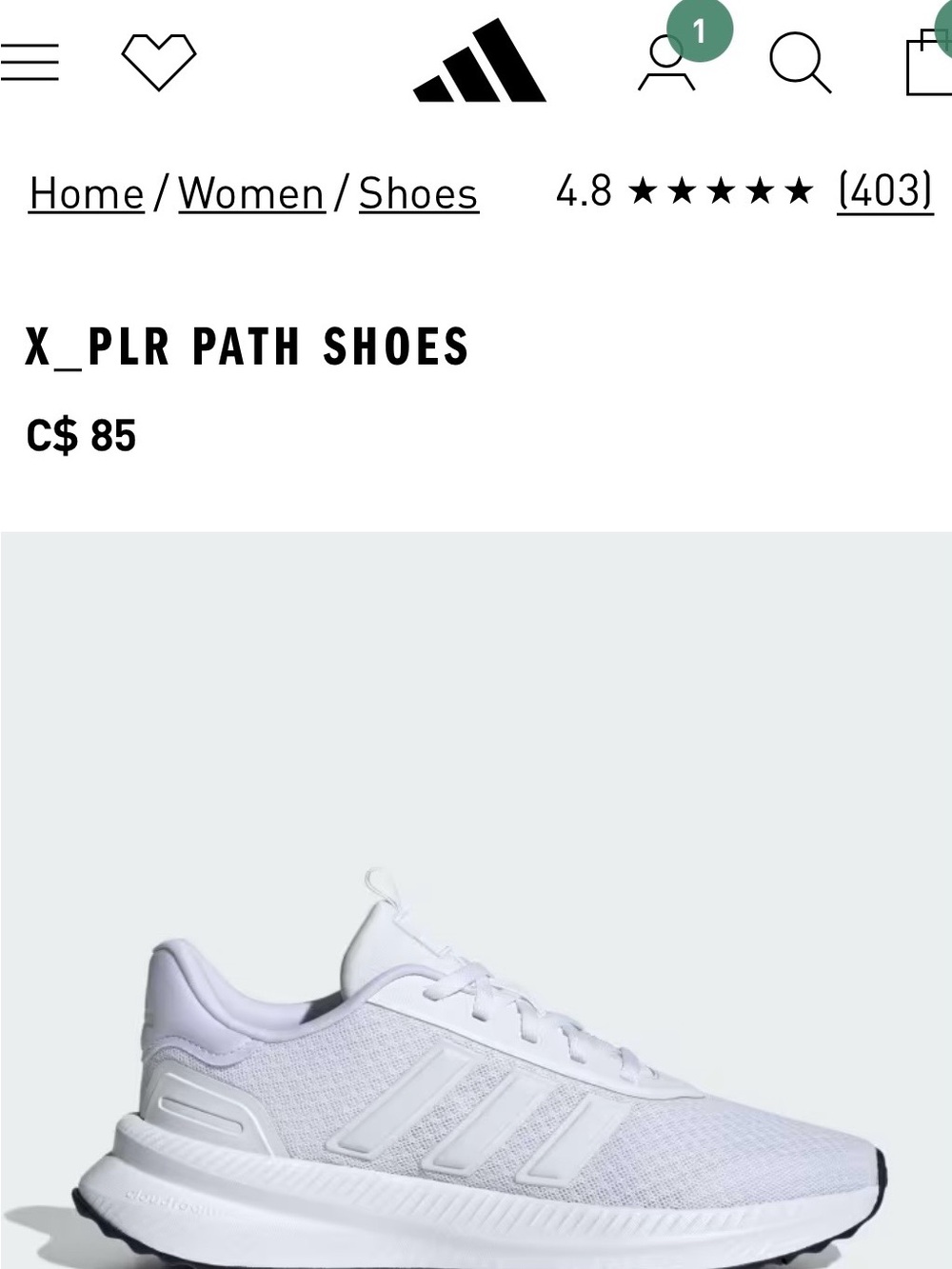 adidas X_PLR Path Shoes - White